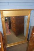 Modern decorative gilt framed mirror, width approx 98cm max