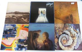 8 Moody Blues LPs plus two Justin Hayward LPs and the War of the Worlds LP. Condition VG to VG+.