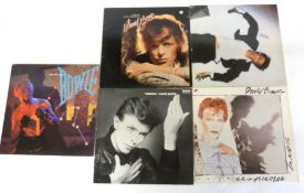 Five David Bowie albums to include ‘Lodger’, Heroes’, ‘Young Americans’ etc. Conditions between VG