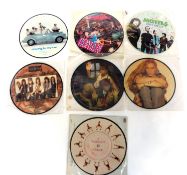 Seven picture disc singles. Condition VG to VG+.