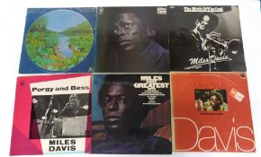 Six Miles Davis albums to include ‘Birth of Cool’, ‘In A Silent Way’ etc. Conditions between VG