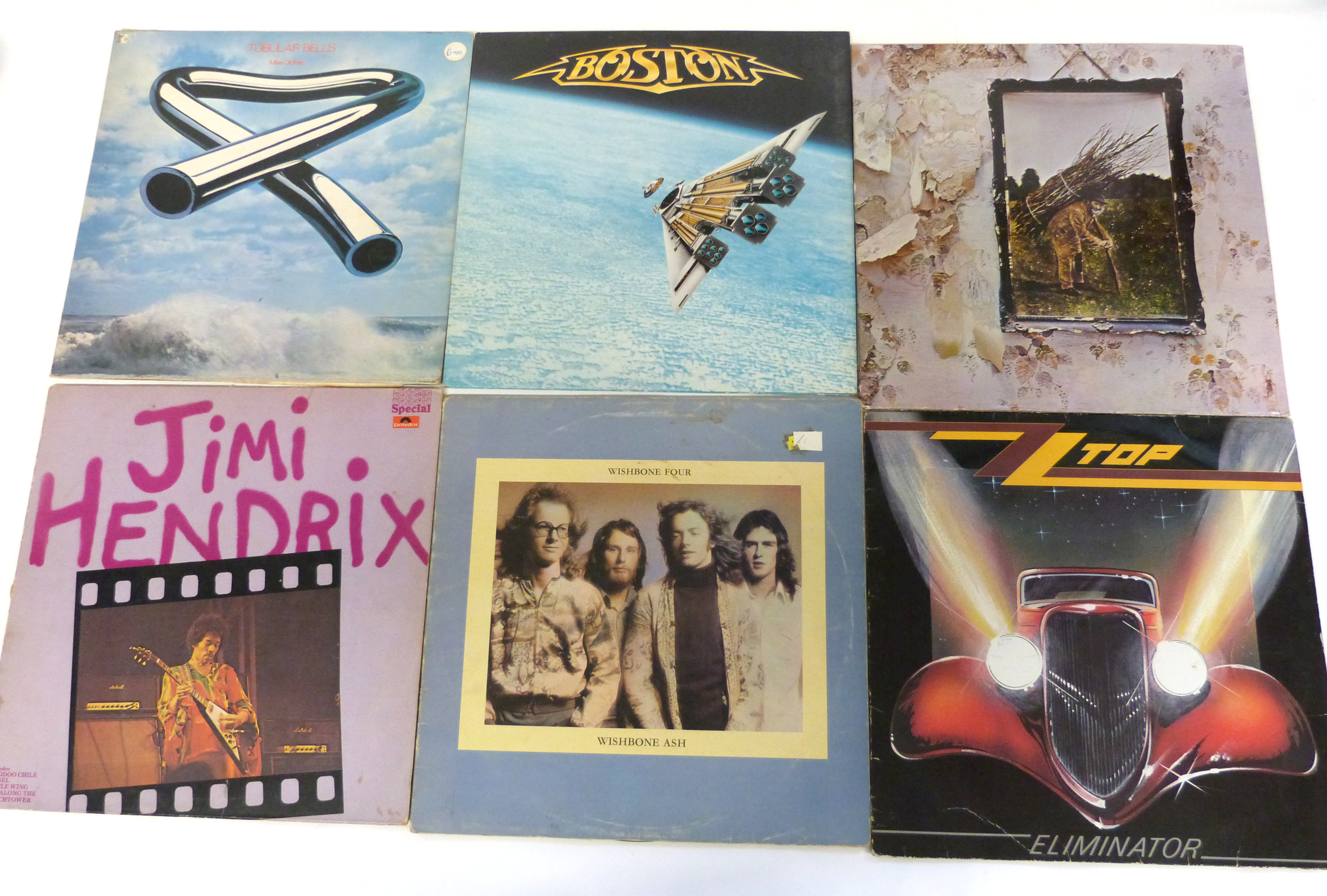 Twelve rock/prog albums to include Led Zeppelin, Wishbone Ash, Jimi Hendrix, the Beatles, Thin Lizzy