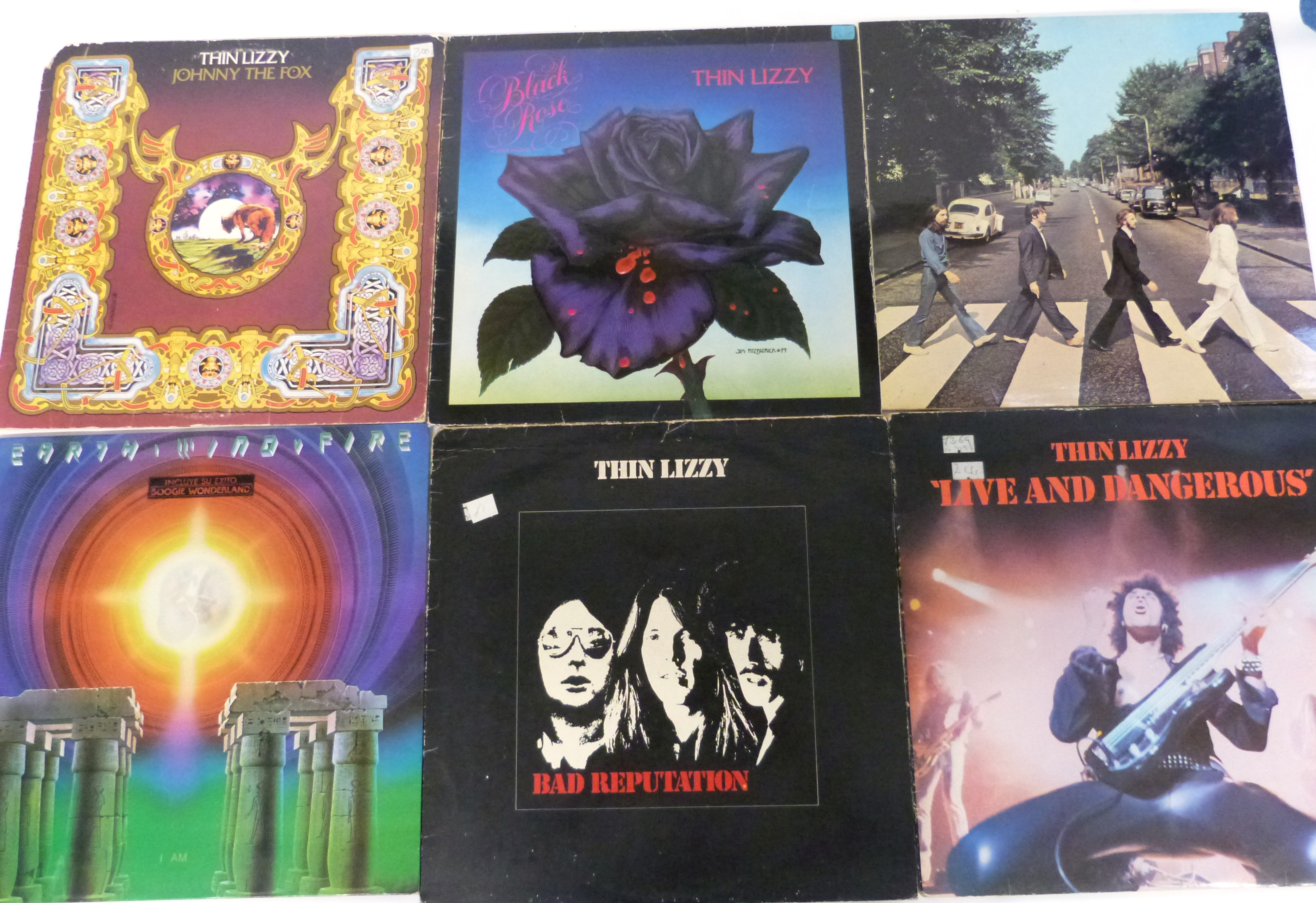 Twelve rock/prog albums to include Led Zeppelin, Wishbone Ash, Jimi Hendrix, the Beatles, Thin Lizzy - Image 2 of 2