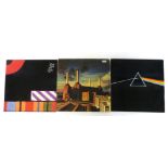 Three Pink Floyd albums to include The Dark Side of the Moon (Dutch pressing), The Final Cut and