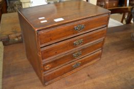 SMALL FOUR DRAWER FILING UNIT, WIDTH APPROX 39CM