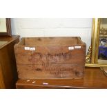 VINTAGE BISTO WOODEN BOX, LENGTH 57CM