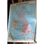 LARGE ROLLED MAP OF THE BRITISH ISLES