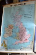 LARGE ROLLED MAP OF THE BRITISH ISLES