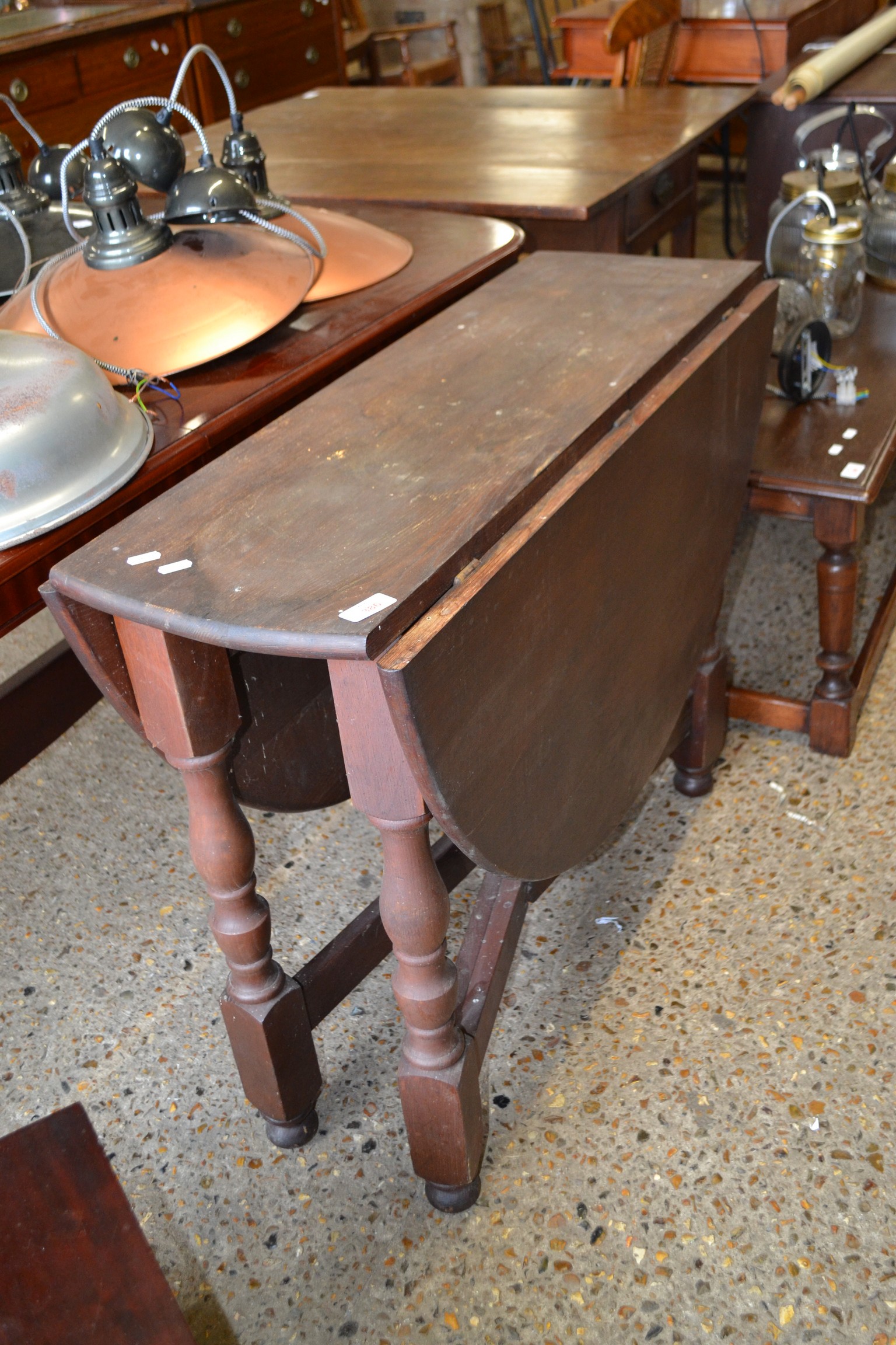 DROP LEAF TABLE, APPROX 90CM WIDE