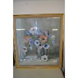 WATERCOLOUR - STILL LIFE, SIGNED WINIFRED WALKER, FRAME WIDTH APPROX 53CM