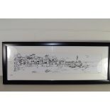 PRINT OF A COASTAL SCENE, SIGNED TRAPNELL