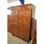 1960S RETRO MEREDEW WARDROBE, WIDTH APPROX 121CM