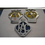 TWO AA AND ONE RAC BADGES