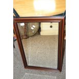 REPRODUCTION WOOD FRAMED WALL MIRROR, APPROX 54 X 78CM