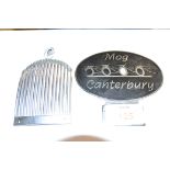 BADGE FOR MORGAN CANTERBURY AND METAL GRILLE