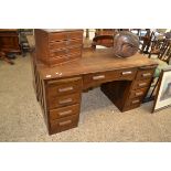 MID-20TH CENTURY OFFICE DESK, APPROX 138 X 61CM