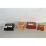 QTY OF SMALL WOODEN BOXES
