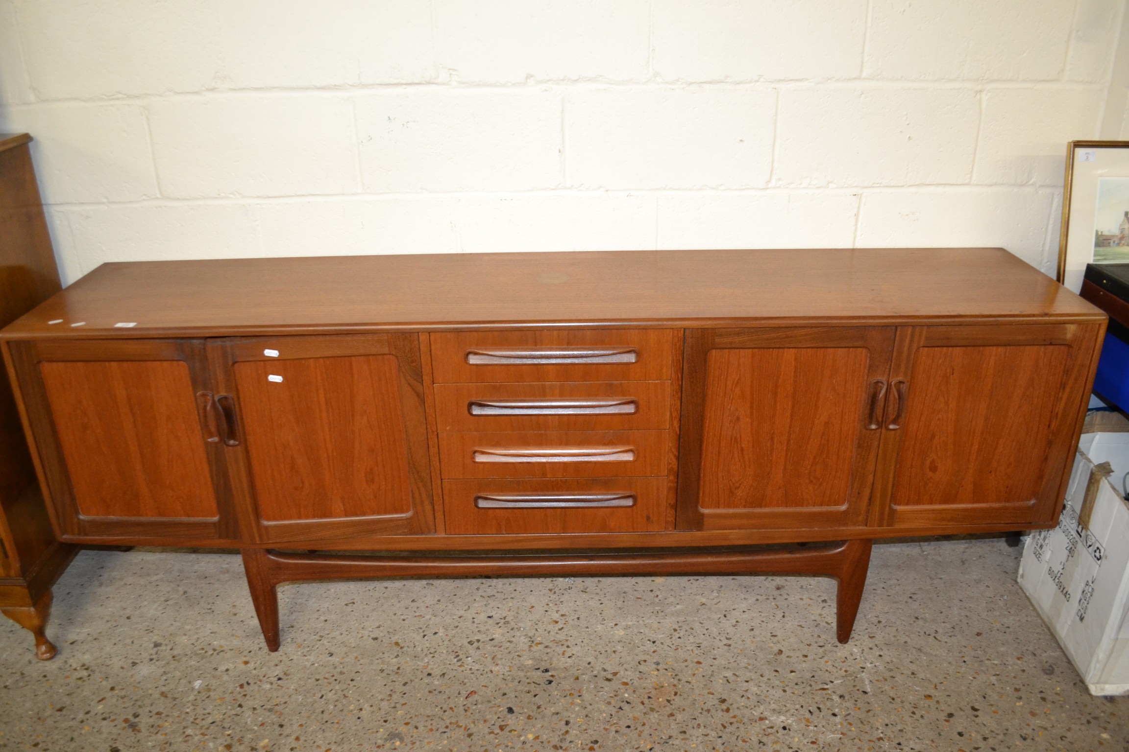 1960S/70S G-PLAN SIDEBOARD, LENGTH APPROX 215CM