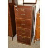 VINTAGE WOODEN FOUR DRAWER FILING CABINET, WIDTH APPROX 49CM