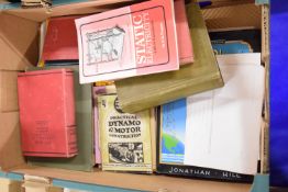 BOX CONTAINING MIXED BOOKS INCLUDING EARLY BOOK ON WIRELESS AND OTHER VINTAGE BOOKS ON TELEGRAPHY