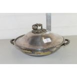 PLATED SERVING TUREEN WITH FLOWER KNOP