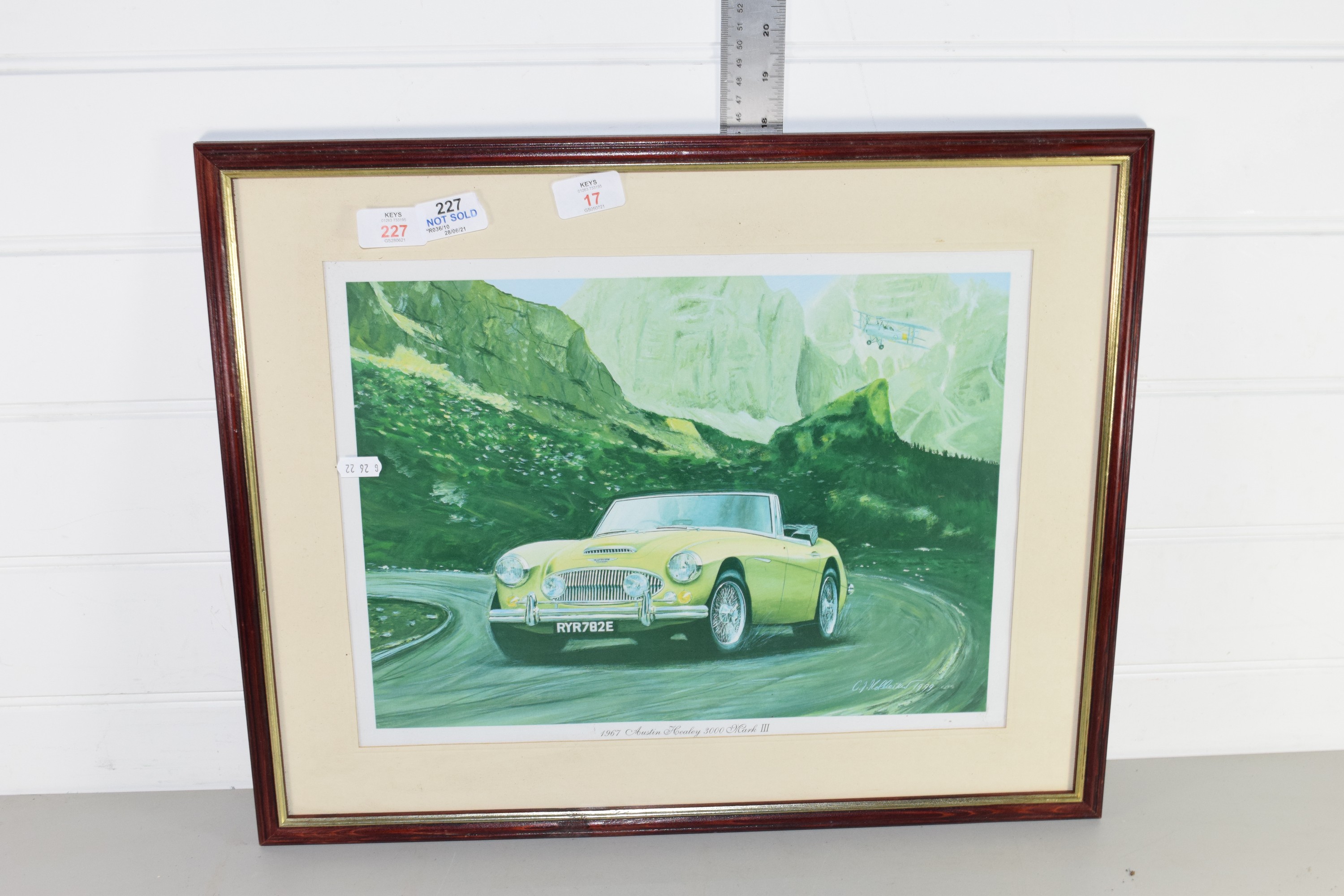 PRINT OF AN AUSTIN HEALEY