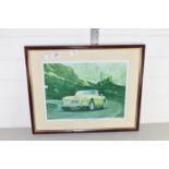 PRINT OF AN AUSTIN HEALEY