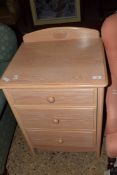 MODERN STAG BEDSIDE CABINET, WIDTH APPROX 55CM