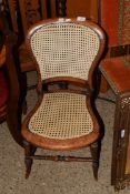 CANE SEATED BEDROOM CHAIR