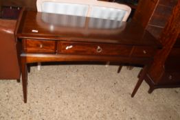 MAHOGANY EFFECT REPRODUCTION DRESSING TABLE, LENGTH APPROX 120CM