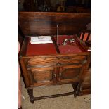 OAK CASED FULLOTONE CABINET GRAMOPHONE, WIDTH APPROX 75CM