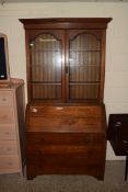 EARLY 20TH CENTURY OAK DROP FRONT BUREAU BOOKCASE, WIDTH APPROX 101CM