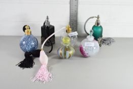 GLASS SCENT BOTTLES OR ATOMISERS