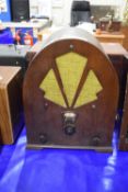 ART DECO RADIO IN WOODEN BOX