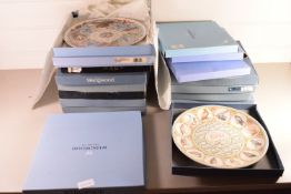 QTY OF BOXED WEDGWOOD COLLECTORS AND COMMEMORATIVE PLATES