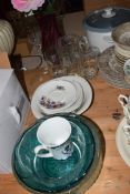 VARIOUS CHINA AND GLASS