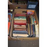 BOX CONTAINING VARIOUS VINTAGE BOOKS