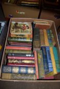 BOX CONTAINING BINDINGS AND OTHER VINTAGE BOOKS