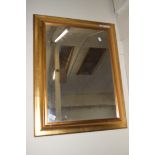 MODERN GILT FRAMED MIRROR