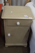 SMALL PAINTED WOOD BEDSIDE CABINET