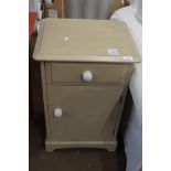 SMALL PAINTED WOOD BEDSIDE CABINET