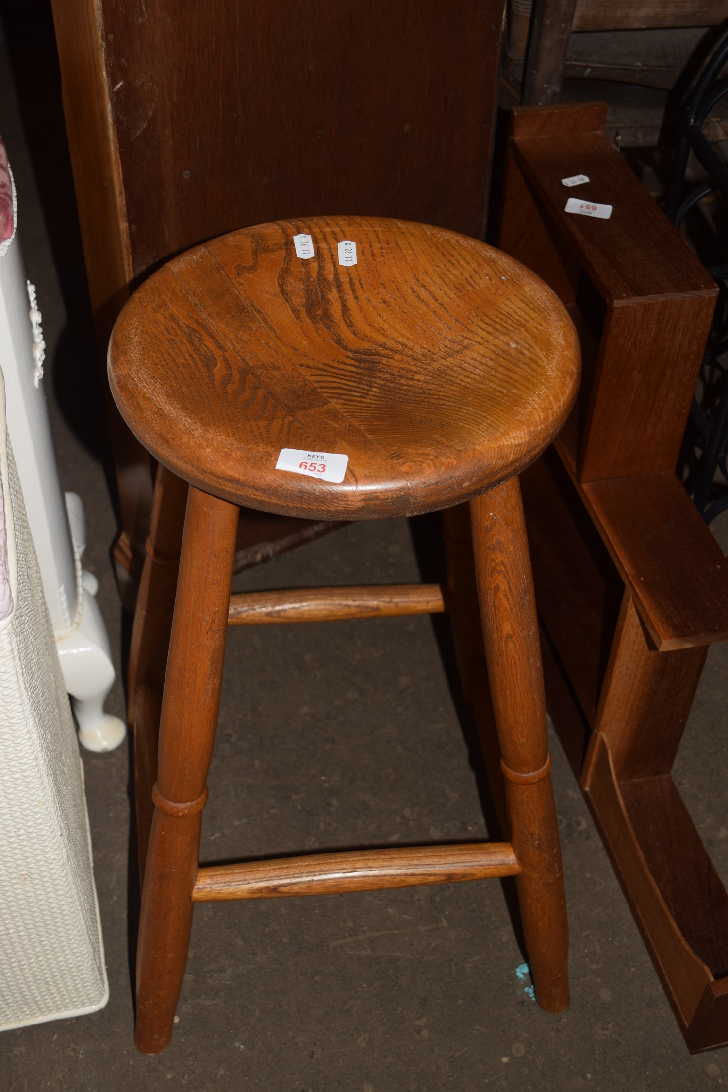 WOODEN KITCHEN STOOL