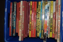 BOX OF 1960S ONWARDS TV AND OTHER ANNUALS