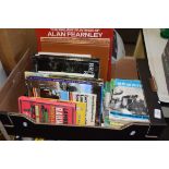 BOX CONTAINING VARIOUS RAILWAY INTEREST BOOKS TOGETHER WITH TWO OTHER BOXES OF MIXED BOOKS