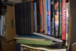 BOX CONTAINING HARDBACK REFERENCE BOOKS