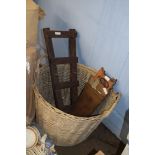 BASKET CONTAINING VARIOUS TOOLS