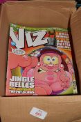 BOX OF VIZ AND OTHER MAGAZINES