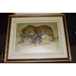 TWO ANIMAL FRAMED PRINTS