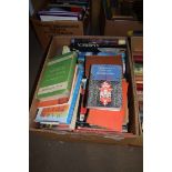 BOX CONTAINING VARIOUS VINTAGE BOOKS