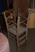 TWO VINTAGE WOODEN CHAIRS